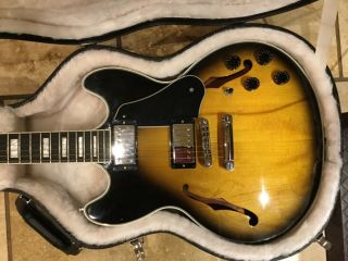 2012 Gibson Midtown Custom Vintageburst Rare Discontinued Rival Of Es 335