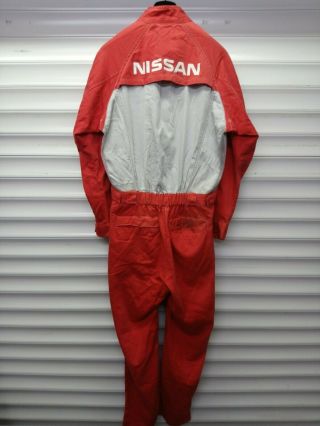 " Nissan Red Stage " Coverall | Rare Jdm Kyusha Work Nismo Skyline Gtr R33 R34
