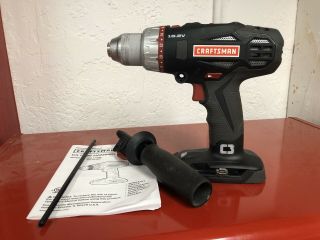 Craftsman C3 19.  2v 1/2 " Hammer Drill 2 - Speed 320.  51098 - Rare Oop