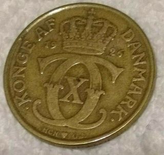 1926 DENMARK 2 KRONER COIN Rare Key Type 2