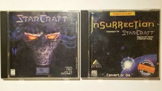 Rare Starcraft Insurrection Campaigns (pc) And Starcraft Version 1.  0 (1998)