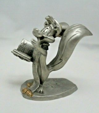 Rare Pewter Pepe Lepew Warner Bros Rawcliffe Disney Mickey Mouse Speak Figurine