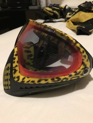 Rare Dye I4 Paintball Mask Joy Division Leopard Print Unisex