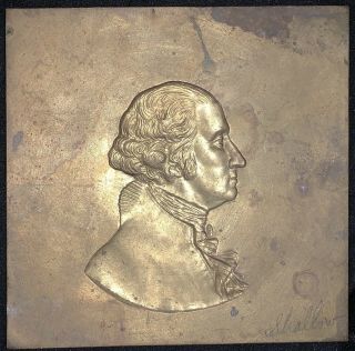 Rare And Attractive George Washington Bronze Plaque By C.  Wagenfohr Co.  Ny