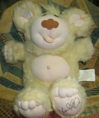 Vtg 1985 Furskins Thistle Plush Baby Teddy Bear Doll Xavier Roberts W Tongue G21