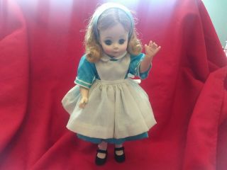 Vintage Madame Alexander Alice Doll Pre - Owned 13 Inches