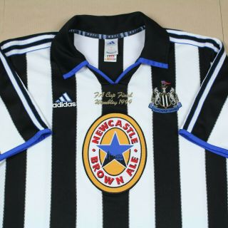 Newcastle United 1999 2000 Home Shirt Very Rare Fa Cup Final Special Edition (m)