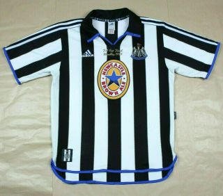 Newcastle United 1999 2000 Home Shirt VERY RARE FA CUP Final Special Edition (M) 2