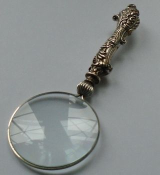 Adie&lovekin Hm Silver Handle Magnifying Glass B/ham 1898 Victorian