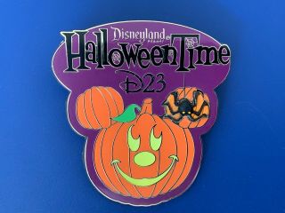 2010 Disney Pin - Mickey Mouse Pumpkin - Halloween Time - D23 - Rare - Le 2000