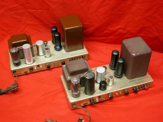 Hh Scott 232 - B 1614 6l6 Laboratory Power Amplifiers [rare Pair]