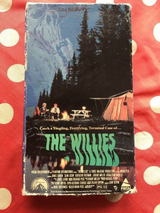 The Willies Vhs 1990 Horror B Movie Sean Astin Prism Very Rare Video