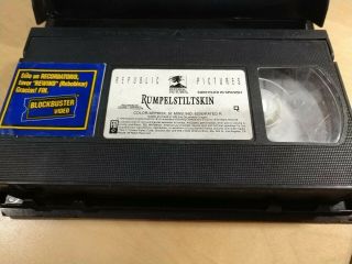 Blockbuster Video VHS Clamshell Rumpelstiltskin Subtitles Horror Rare 3