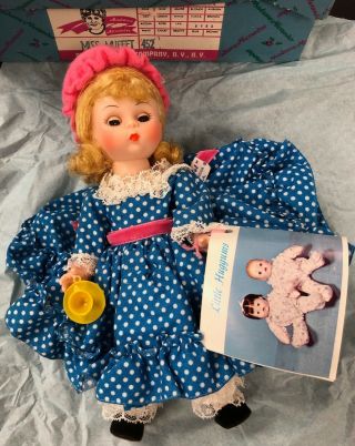 Vintage Madame Alexander Miss Muffet 8 " Doll 452 With Hand Tag