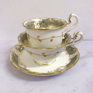Coalport True Trio - Antique Tea Set Comprising Tea Cup,  Coffee Cup And Saucer