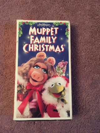 Muppet Family Christmas Vhs (jim Henson) Sesame Street Rare Oop Great
