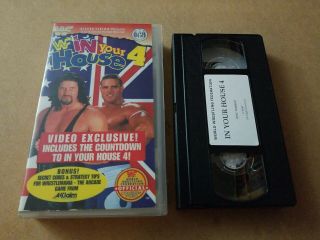 Wwf In Your House 4 Vhs Coliseum Video Rare Wrestling Wwe Wcw