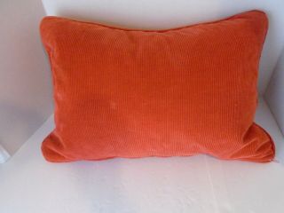 Vtg Ralph Lauren Burnt Orange Rust Pillow Sham Cover Pillow Hunt Dog Extra Rare 3