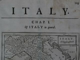 1722 Herman MOLL Atlas map ITALY - SICILY - CORSICA - SARDINIA 2