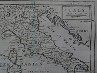 1722 Herman MOLL Atlas map ITALY - SICILY - CORSICA - SARDINIA 3