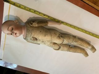 kestner? antique victorian dep 154 8 1/2 d1/2 germany doll bisque leather body 2