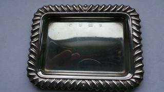 Attractive Solid Silver Dressing Table Ring Tray Hallmarked Sheffield