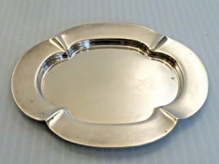 Silver Plated Small Card,  Change Or Ring Tray,  R & W Sorley,  Glasgow,  Scotland