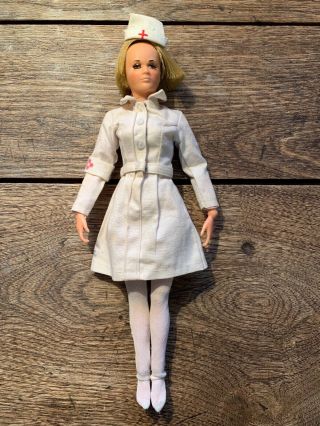 Rare Vintage 1967 Gi Joe Nurse Doll,  Cap,  Dress,  Tights,  Iv Drip,  Arm Band