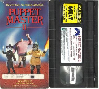 Puppet Master Ii Vhs Rare Oop Blood,  Death,  Horror Full Moon Entertainment