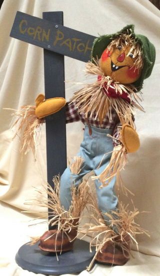 Annalee Mobilitee Doll Thanksgiving Halloween Fall Scarecrow Large 28 Inch Rare
