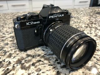 Rare Pentax K2dmd Camera With Takumar 135mm F2.  5 Prime K2 Dmd