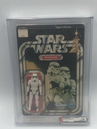 Vintage Stormtrooper Kenner Star Wars Afa 75 C80b70f75 Ex,  /nm 12 Back A Card Moc