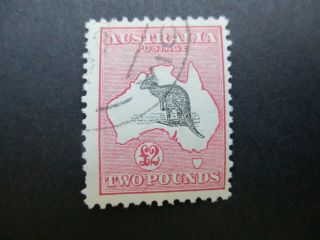 Kangaroo Stamps: £2 1st Watermark Cto Rare (d141)