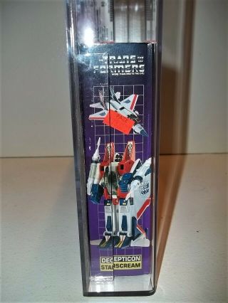 1984 Transformers G1 STARSCREAM (B80/W85/F85) AFA 80 MISB Tape 3