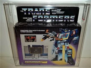 1984 Transformers G1 Soundwave (b80/w90/f95) Afa 80 Misb Tape