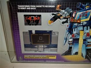 1984 Transformers G1 SOUNDWAVE (B80/W90/F95) AFA 80 MISB Tape 3