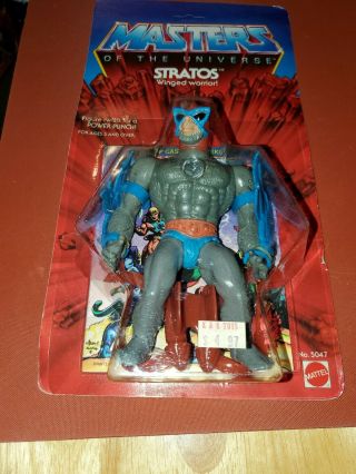 Moc 1981 Mattel Masters Of The Universe He - Man Stratos Winged Warrior 8 Back