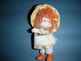 Vintage Miniature Doll 3.  5 " Bang Lim Strawberry Shortcake Friends