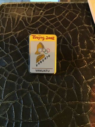 Beijing 2008 Olympics Olympic Games Vanuatu Noc Pin Rare
