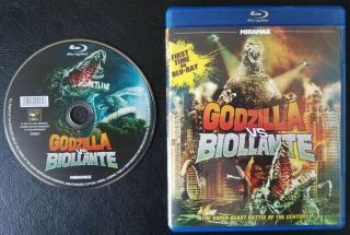 Godzilla Vs Biollante Bluray Echo Bridge Very Rare & Oop Ghidorah Mothra Rodan