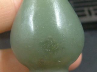 Antique Chinese Celadon Nephrite Hetian - OLD Jade vase Statues Snuff bottle 3