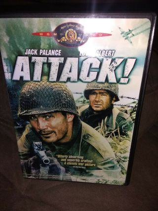 Attack (dvd,  2003) Rare Classic Jack Palance