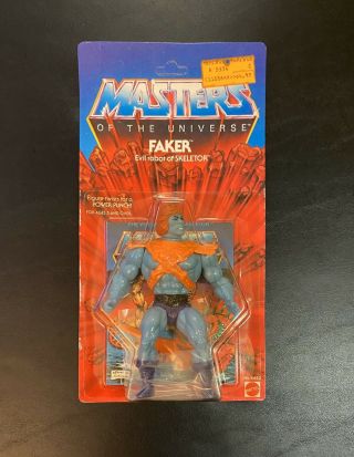 Rare Motu He Man 8 Back Faker Moc 1982 Unpunched Mattel