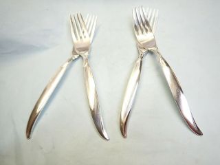4 Flair Dinner Forks - Great 1956 Rogers Style - & Table Ready