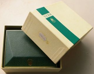 Rare Vintage Rolex Green Stripe Box Set For Submariner 1680,  Coffin Inner Box