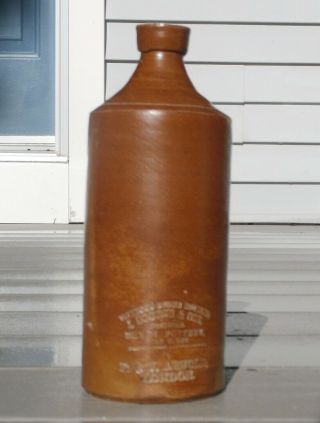 Antique J.  Bourne & Son - P.  J.  Arnold - Salt Glazed Stoneware Salt Glazed Ink Bottle