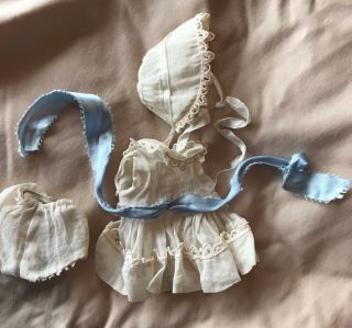 Vintage Vogue Ginny Doll Dress Panties And Bonnet