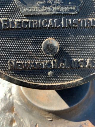 Antique 1890s Weston Voltmeter Steampunk Gage Newark NJ 0 - 120 Volts 3