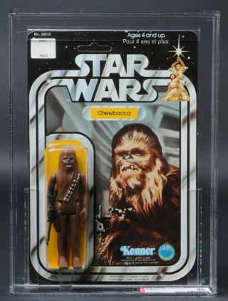 Star Wars Vintage Canadian Chewbacca 12 Back Afa 85 (85/85/85) Unpunched Moc