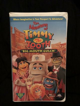 Adventures Of Timmy The Tooth Big Mouth Gulch Vhs 1996vgc Rare Clamshell